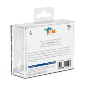 Pack of 7 dice Oakie Doakie RPG-Set Marble image-2