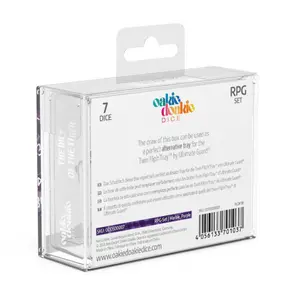 Pack of 7 dice Oakie Doakie RPG-Set Marble image-2