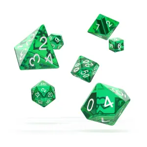 Pack of 7 dice Oakie Doakie RPG-Set Translucent image-0