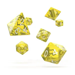 Pack of 7 dice Oakie Doakie RPG-Set Translucent image-0