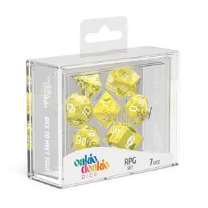 Pack of 7 dice Oakie Doakie RPG-Set Translucent image-1