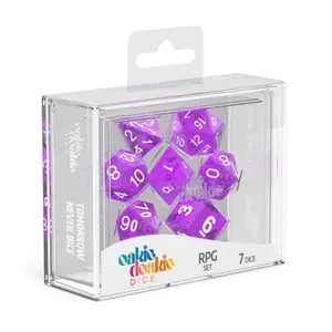 Pack of 7 dice Oakie Doakie RPG-Set Translucent image-1