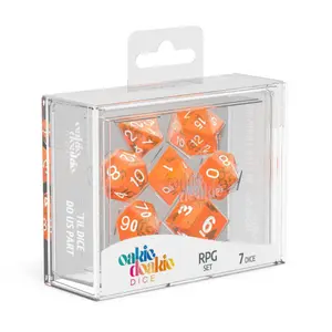 Pack of 7 dice Oakie Doakie RPG-Set Translucent image-1