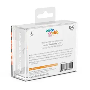Pack of 7 dice Oakie Doakie RPG-Set Translucent image-2