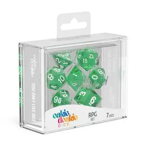 Pack of 7 dice Oakie Doakie RPG-Set Speckled image-1