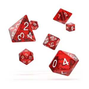 Pack of 7 dice Oakie Doakie RPG-Set Speckled image-0