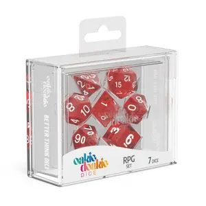 Pack of 7 dice Oakie Doakie RPG-Set Speckled image-1