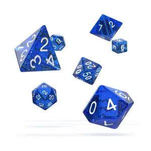 Pack of 7 dice Oakie Doakie RPG-Set Speckled image-0
