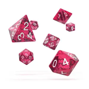 Pack of 7 dice Oakie Doakie RPG-Set Speckled image-0