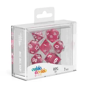 Pack of 7 dice Oakie Doakie RPG-Set Speckled image-1