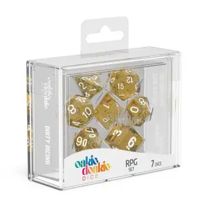 Pack of 7 dice Oakie Doakie RPG-Set Speckled image-1