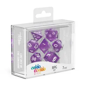 Pack of 7 dice Oakie Doakie RPG-Set Speckled image-1