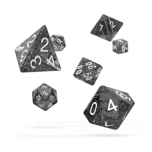 Pack of 7 dice Oakie Doakie RPG-Set Speckled image-0
