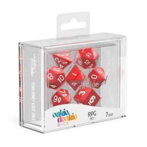 Pack of 7 dice Oakie Doakie RPG-Set Solid image-1