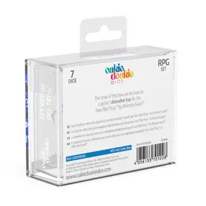 Pack of 7 dice Oakie Doakie RPG-Set Solid image-2