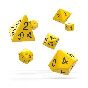Pack of 7 dice Oakie Doakie RPG-Set Solid image-0