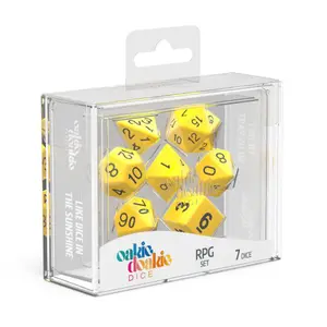 Pack of 7 dice Oakie Doakie RPG-Set Solid image-1