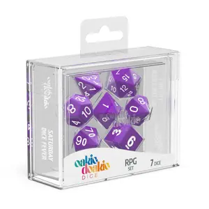Pack of 7 dice Oakie Doakie RPG-Set Solid image-1