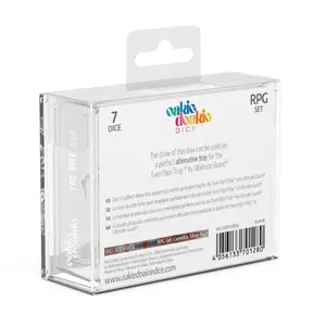 Pack of 7 dice Oakie Doakie RPG-Set Gemidice - Silver-Rust image-2