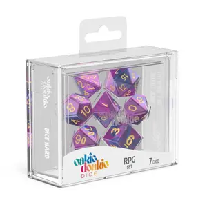 Pack of 7 dice Oakie Doakie RPG-Set Gemidice - Amethyst image-1