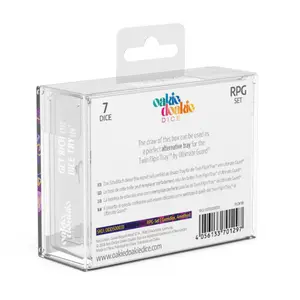 Pack of 7 dice Oakie Doakie RPG-Set Gemidice - Amethyst image-2