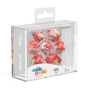 Pack of 7 dice Oakie Doakie RPG-Set Gemidice - Red Sky image-1
