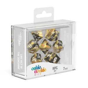 Pack of 7 dice Oakie Doakie RPG-Set Gemidice - Hornet image-1