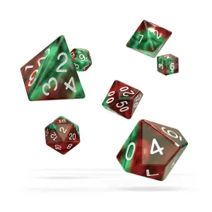 Pack of 7 dice Oakie Doakie RPG-Set Gemidice - Bloody Jungle image-0