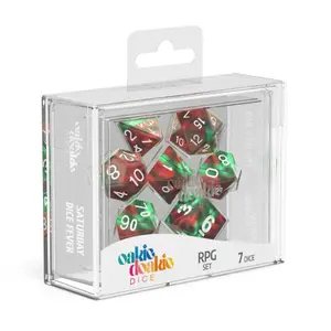 Pack of 7 dice Oakie Doakie RPG-Set Gemidice - Bloody Jungle image-1