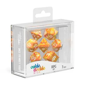 Pack of 7 dice Oakie Doakie RPG-Set Gemidice - Sunstone image-1