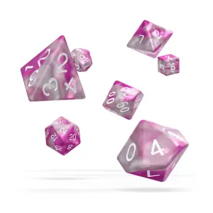 Pack of 7 dice Oakie Doakie RPG-Set Gemidice - Magnolia image-0