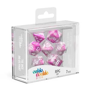 Pack of 7 dice Oakie Doakie RPG-Set Gemidice - Magnolia image-1