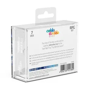 Pack of 7 dice Oakie Doakie RPG-Set Gemidice - Liquid Steel image-2