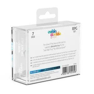 Pack of 7 dice Oakie Doakie RPG-Set Glow in the Dark - Arctic image-2