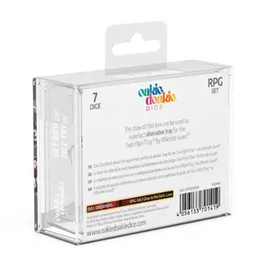 Pack of 7 dice Oakie Doakie RPG-Set Glow in the Dark - Lava image-2