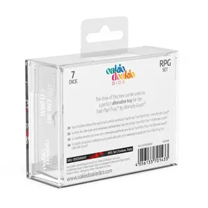 Pack of 7 dice Oakie Doakie RPG-Set Enclave - Ruby image-2