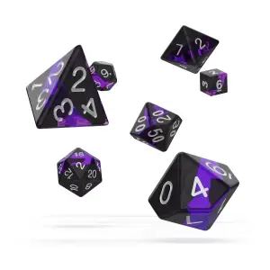 Pack of 7 dice Oakie Doakie RPG-Set Enclave - Amethyst image-0