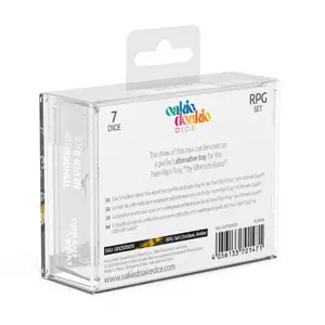 Pack of 7 dice Oakie Doakie RPG-Set Enclave - Amber image-2