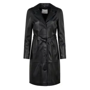 Women's Leather Trench Coat Oakwood Opera image-0