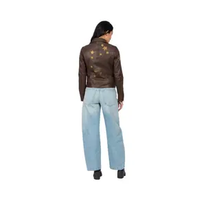 Leather jacket woman Oakwood ED Gold Stars image-2