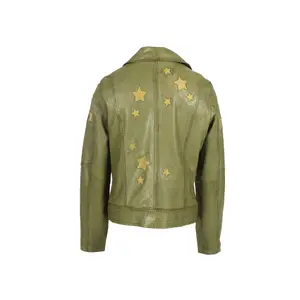 Leather jacket woman Oakwood ED Gold Stars image-1