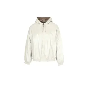 Women's Leather Hooded Jacket Oakwood Gaia