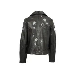 Leather jacket woman Oakwood ED Gold Stars image-1
