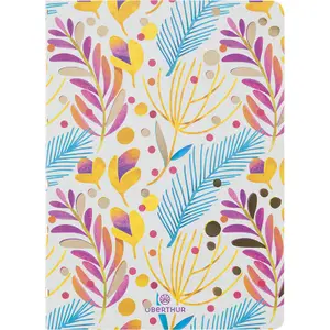 Häfte med små rutor, mjukt omslag, blandad linjering och enfärgad Oberthur A6 Salto image-0