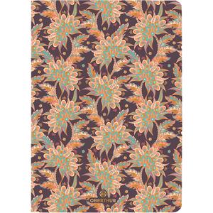 Soft checkered notebook with mixed lined regulation Oberthur A6 Salto