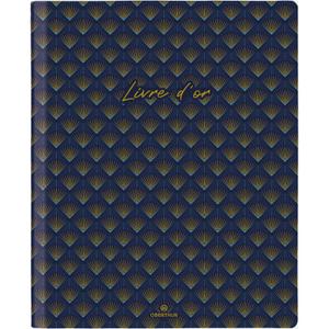 Soft cover guestbook plain portrait format Oberthur Versailles