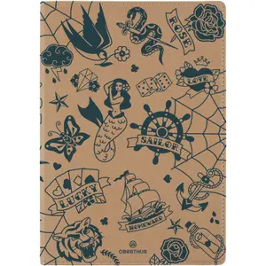 Quaderno morbido a righe Oberthur A5 Tattoo image-0