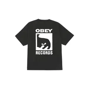 T-shirt Obey records icon image-1