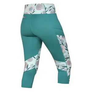 Legging woman Ocun Rhea 3/4 green image-1