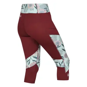 Legging femme Ocun Rhea 3/4 wine image-1
